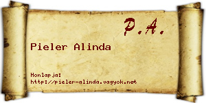 Pieler Alinda névjegykártya
